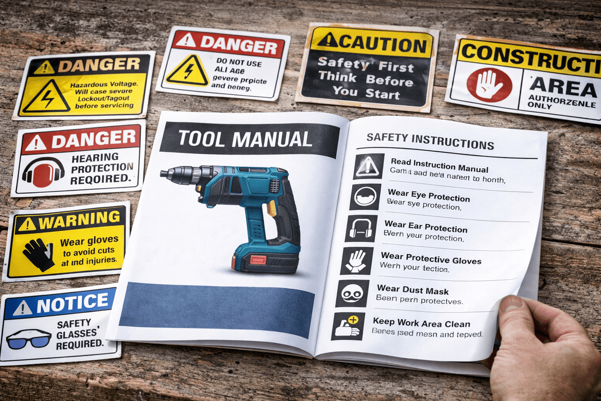How to Read and Understand Tool Manuals and Safety Labels