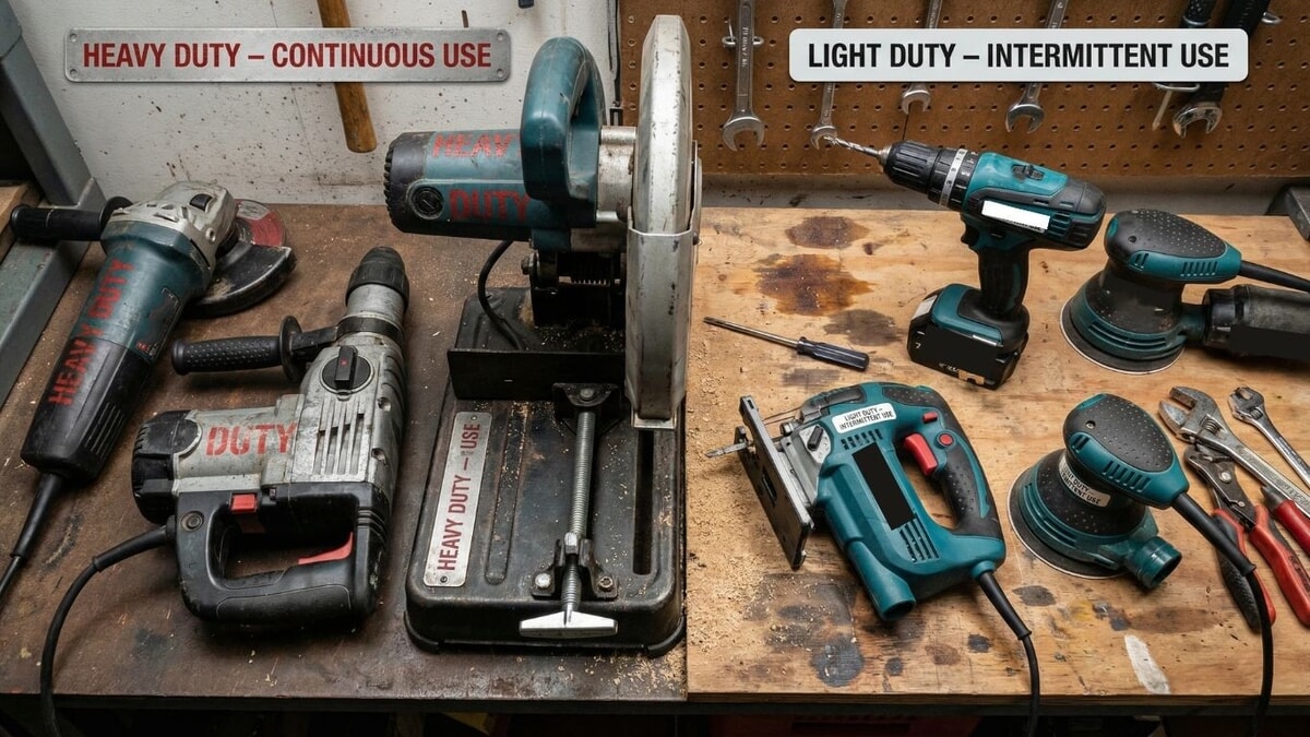 Power Tools – Continuous Use Vs Intermittent Use Tools