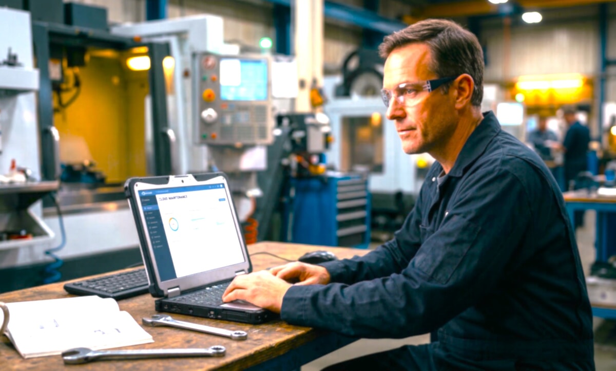 Cloud-Based Maintenance Tracking Software in Modern Manufacturing or Small Workshop
