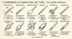 Common Drill Bit Types and Chuck System - drill bit types explained simply 