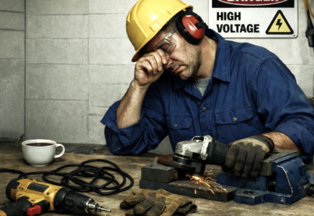 Fatigue and Tool Accidents in Workshop